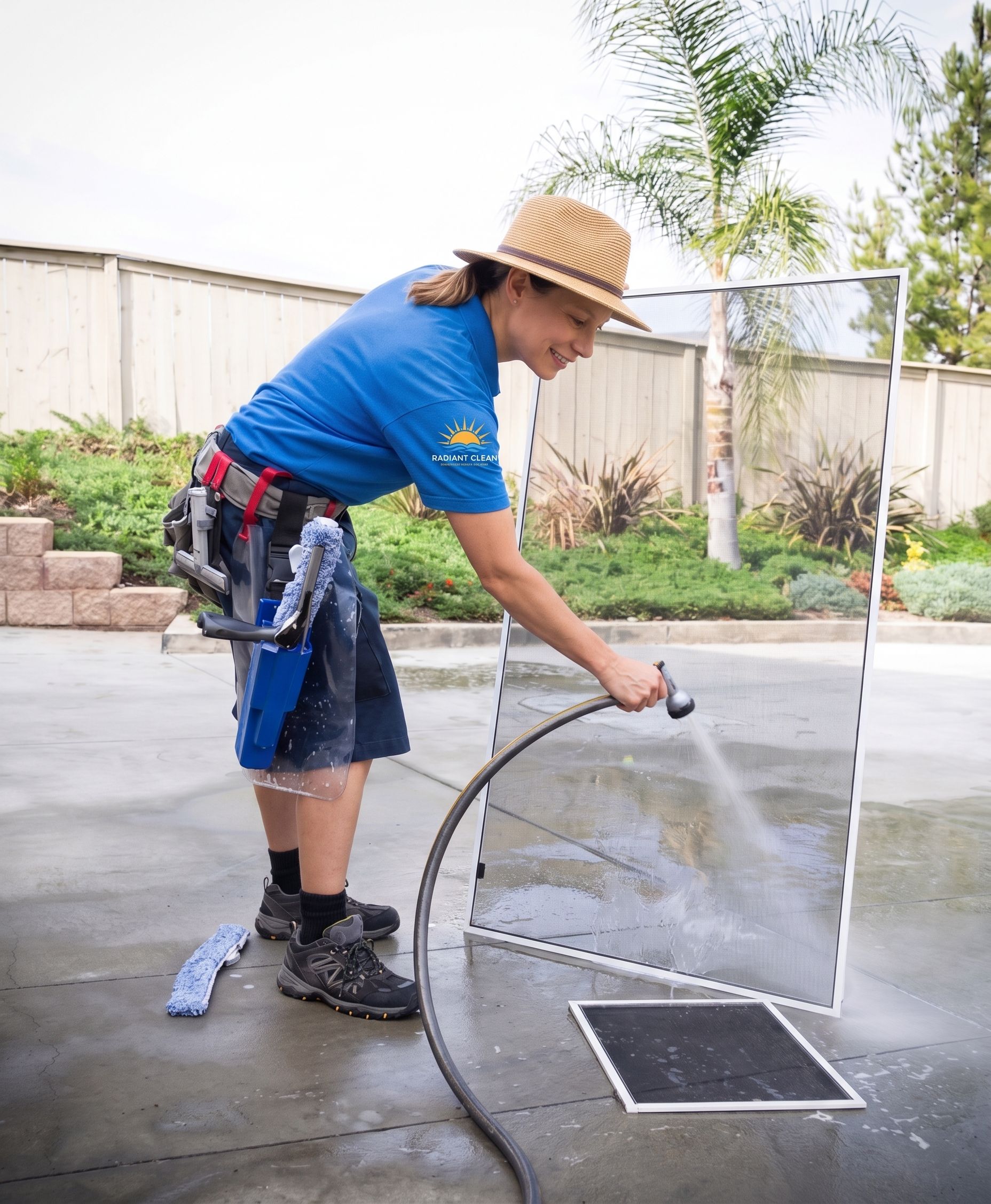 window screen cleaning