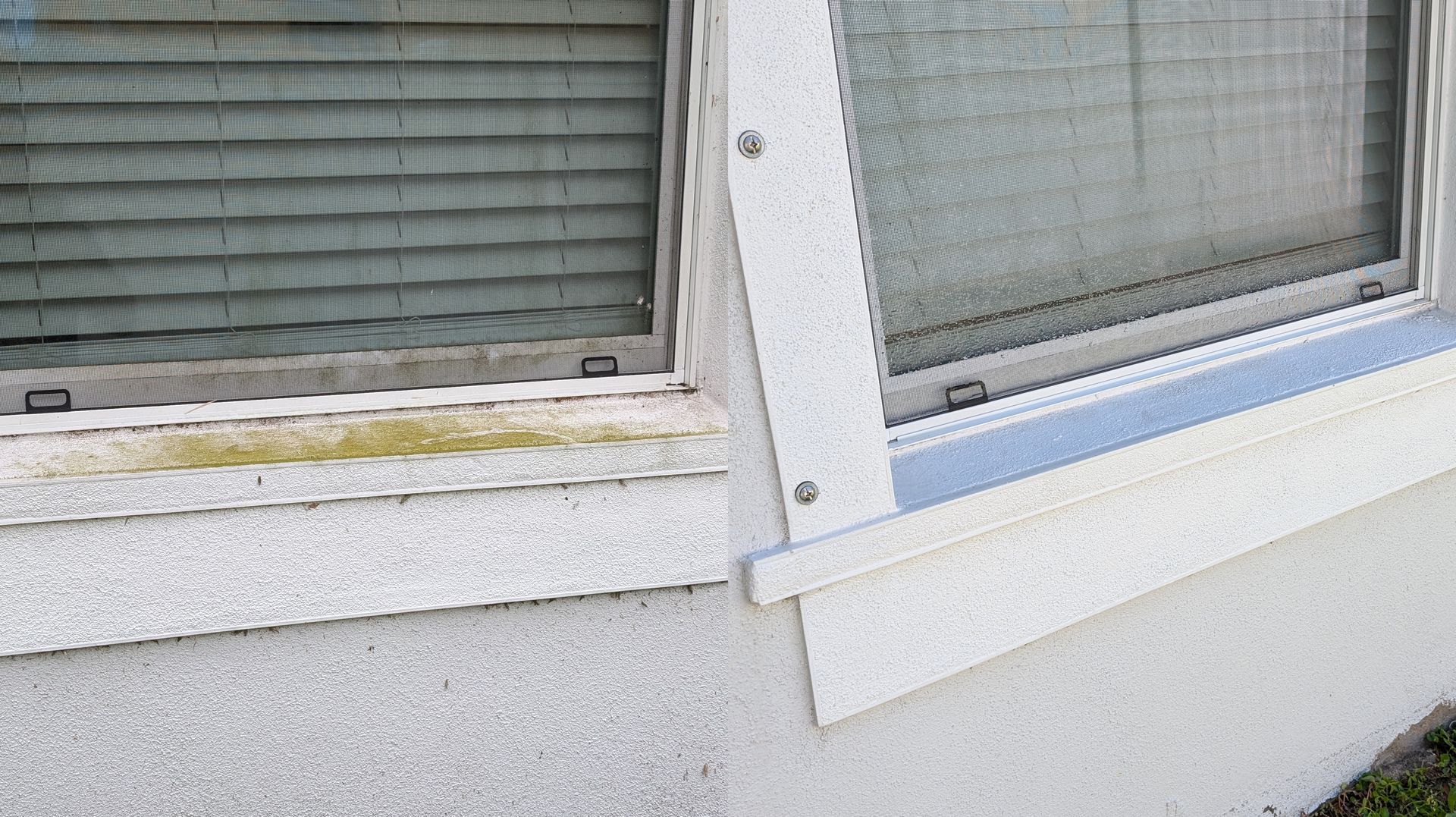 Soft washing stucco siding