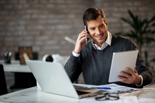 man on phone