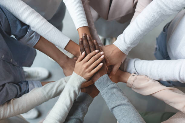 hands together for teamwork