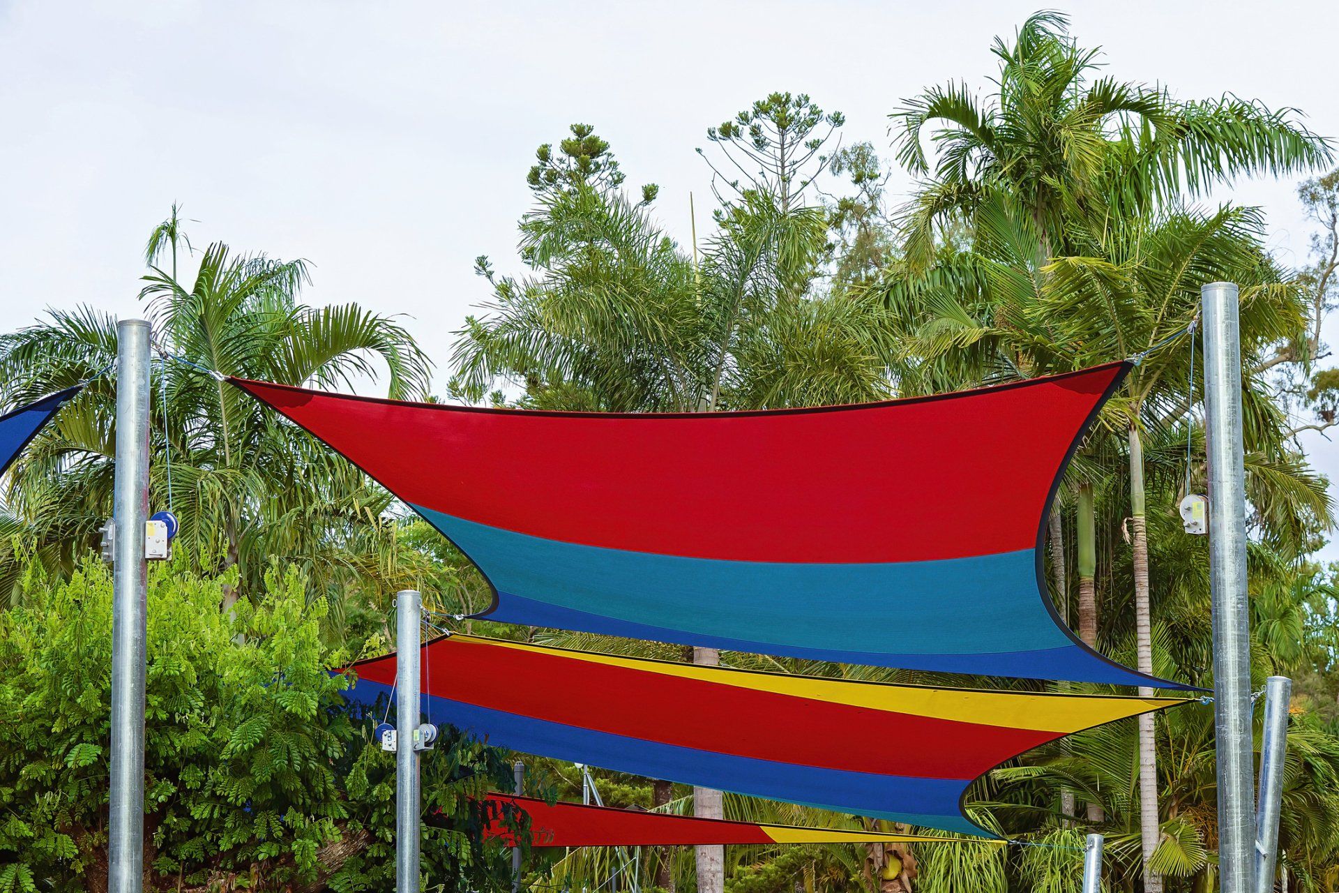 Playground Colourful Sails — Capalaba, Qld — M & M Tarp Repairs