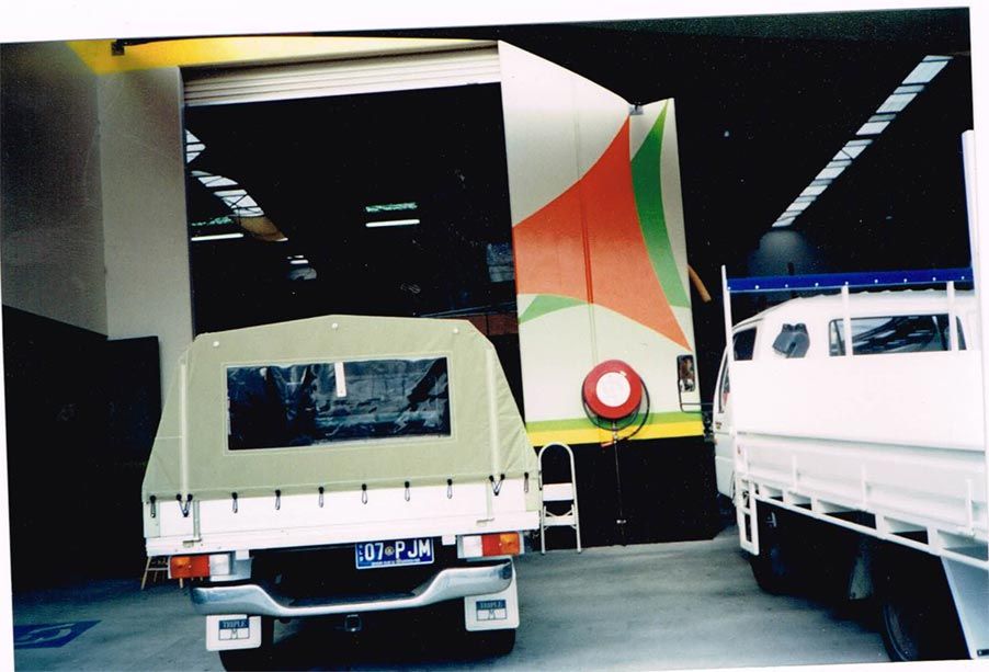 Truck Parked — Capalaba, Qld — M & M Tarp Repairs