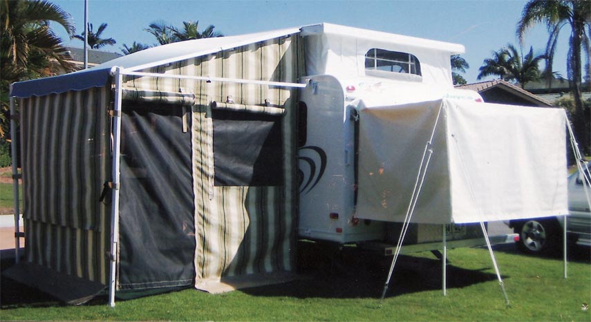 Truck Parked in Lawn — Capalaba, Qld — M & M Tarp Repairs