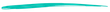 A pixel art of a blue feather on a white background.
