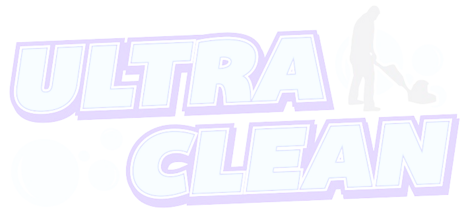The word ultra clean is written in purple letters on a white background.