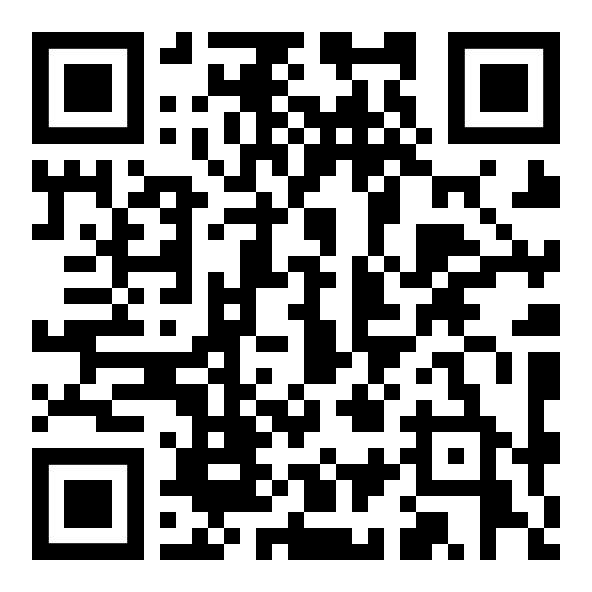 Ein schwarz-weißer QR-Code auf weißem Hintergrund.