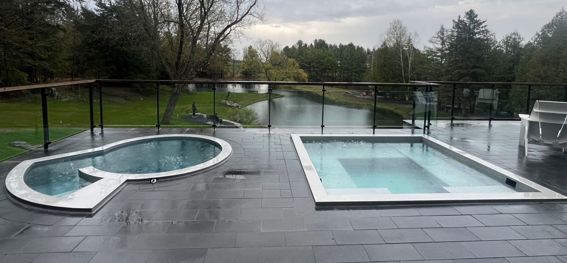 stainless steel plunge pool and hot tub
