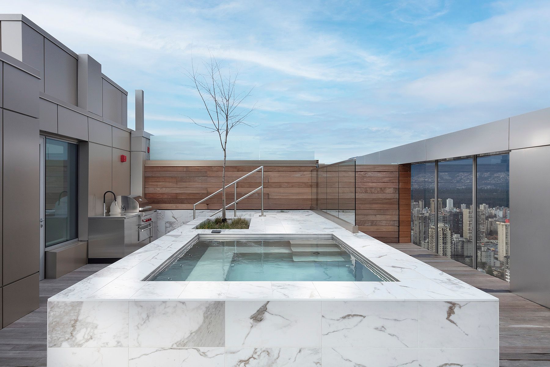 stainless steel spa square