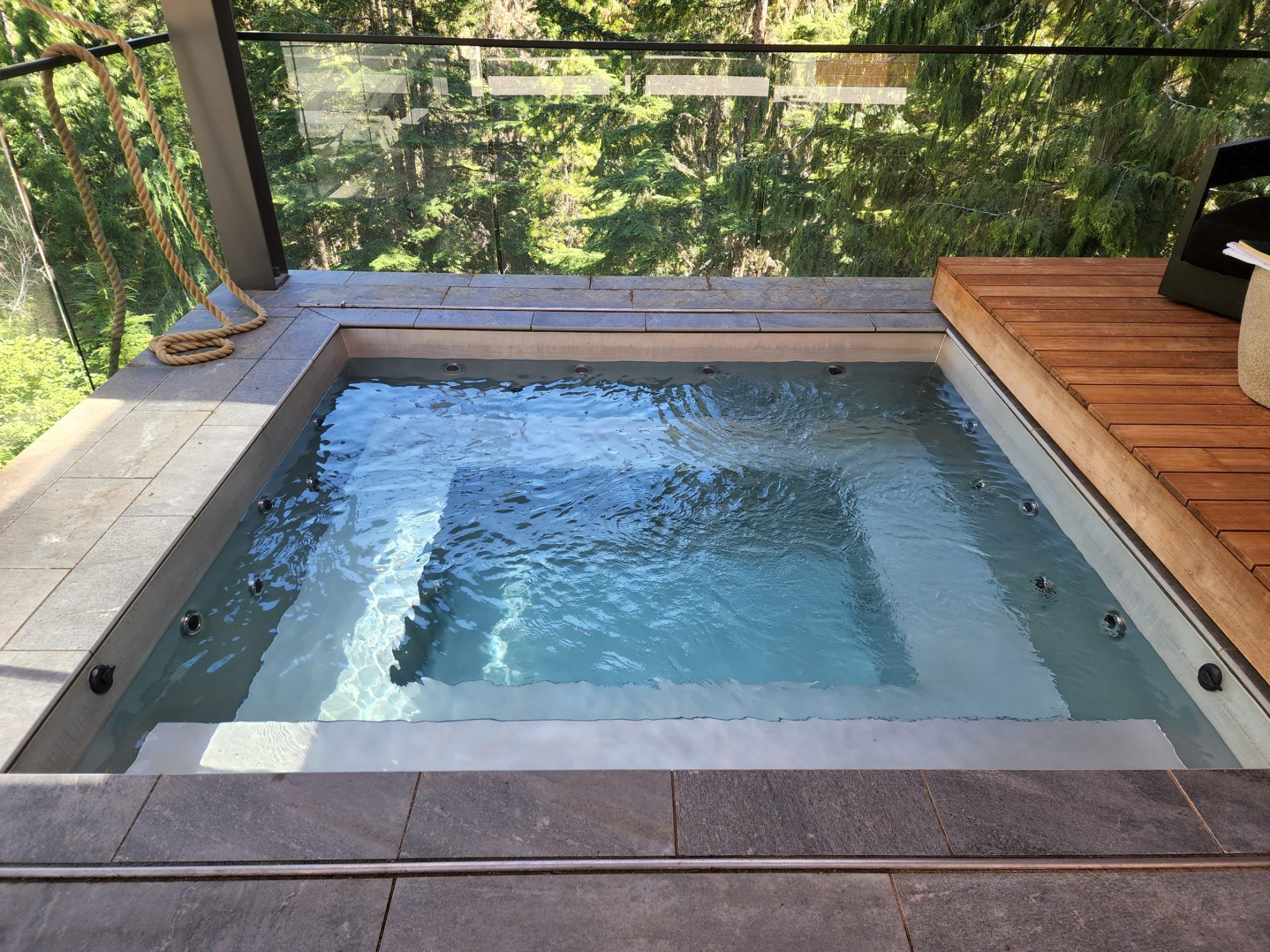 stainless steel hot tub
