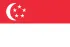 A red flag with a white flower and stars on it