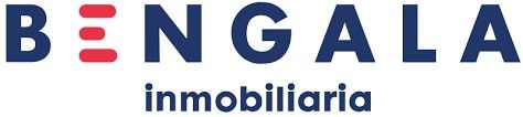 Logotipo de Bengala Inmobiliaria con texto azul marino y rojo. El logotipo dice "BENGALA" e "inmobiliaria".