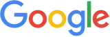 Google logo with multicolored letters on a white background