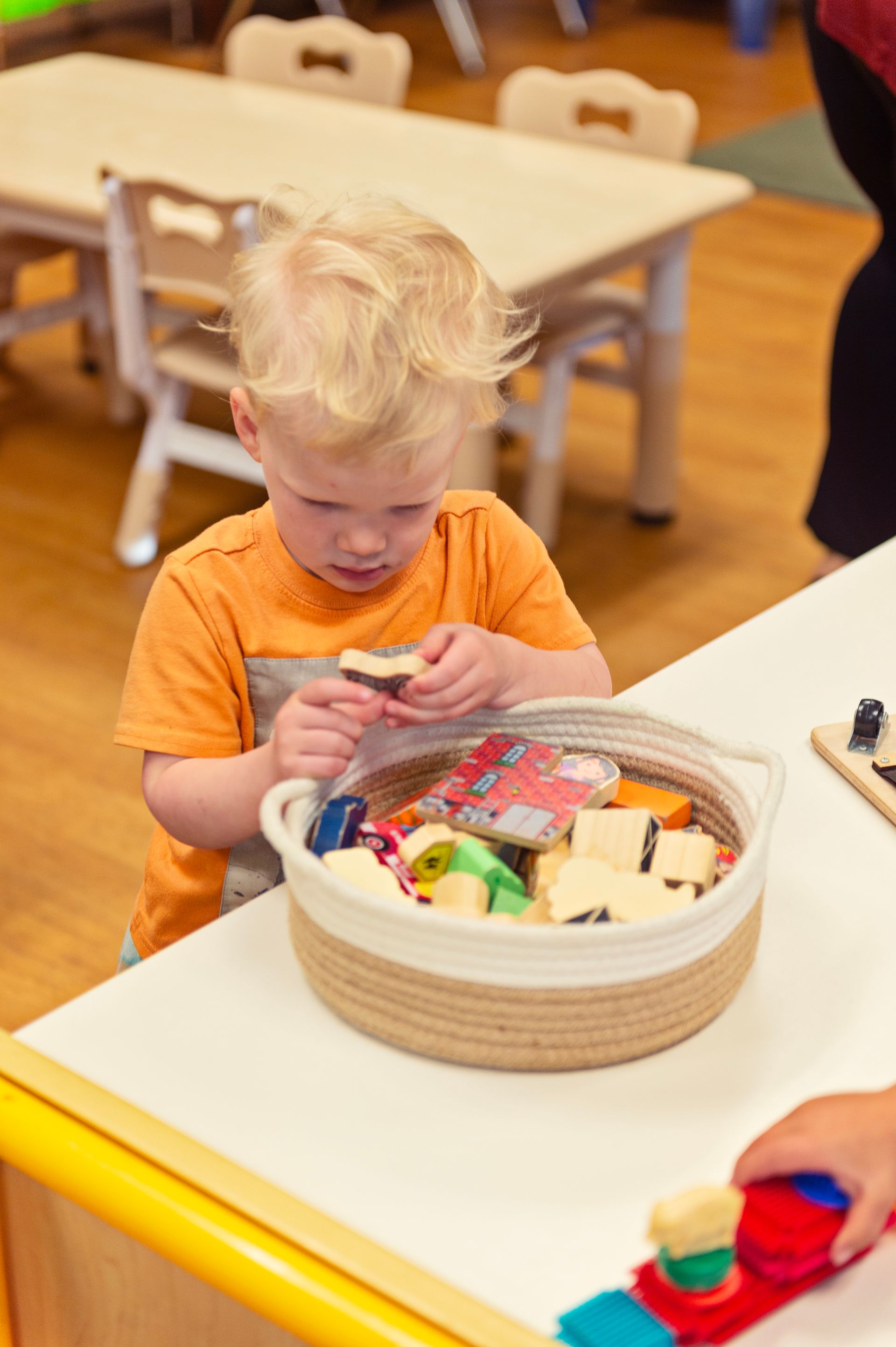 Toddler playing