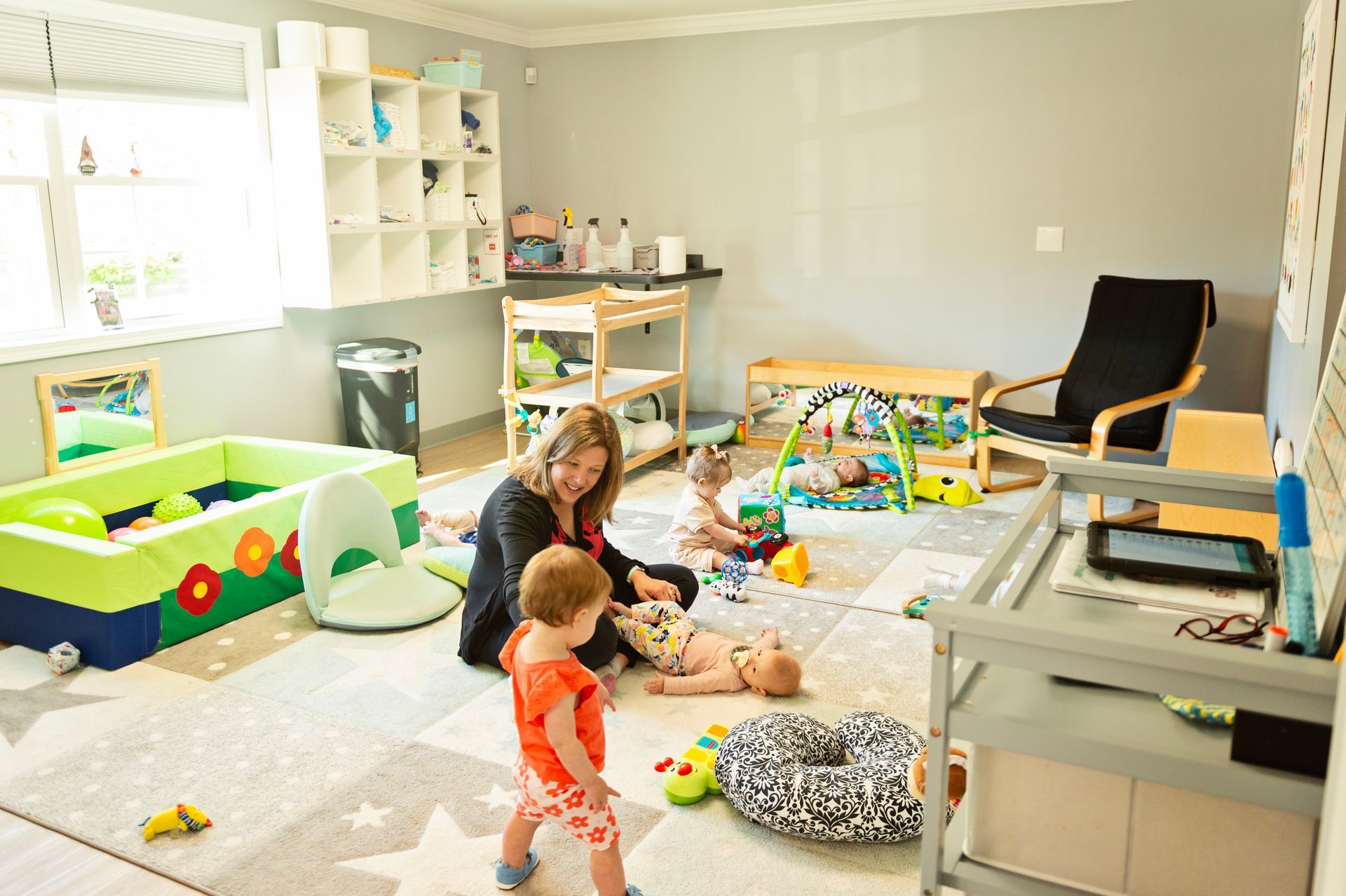 Babies playing