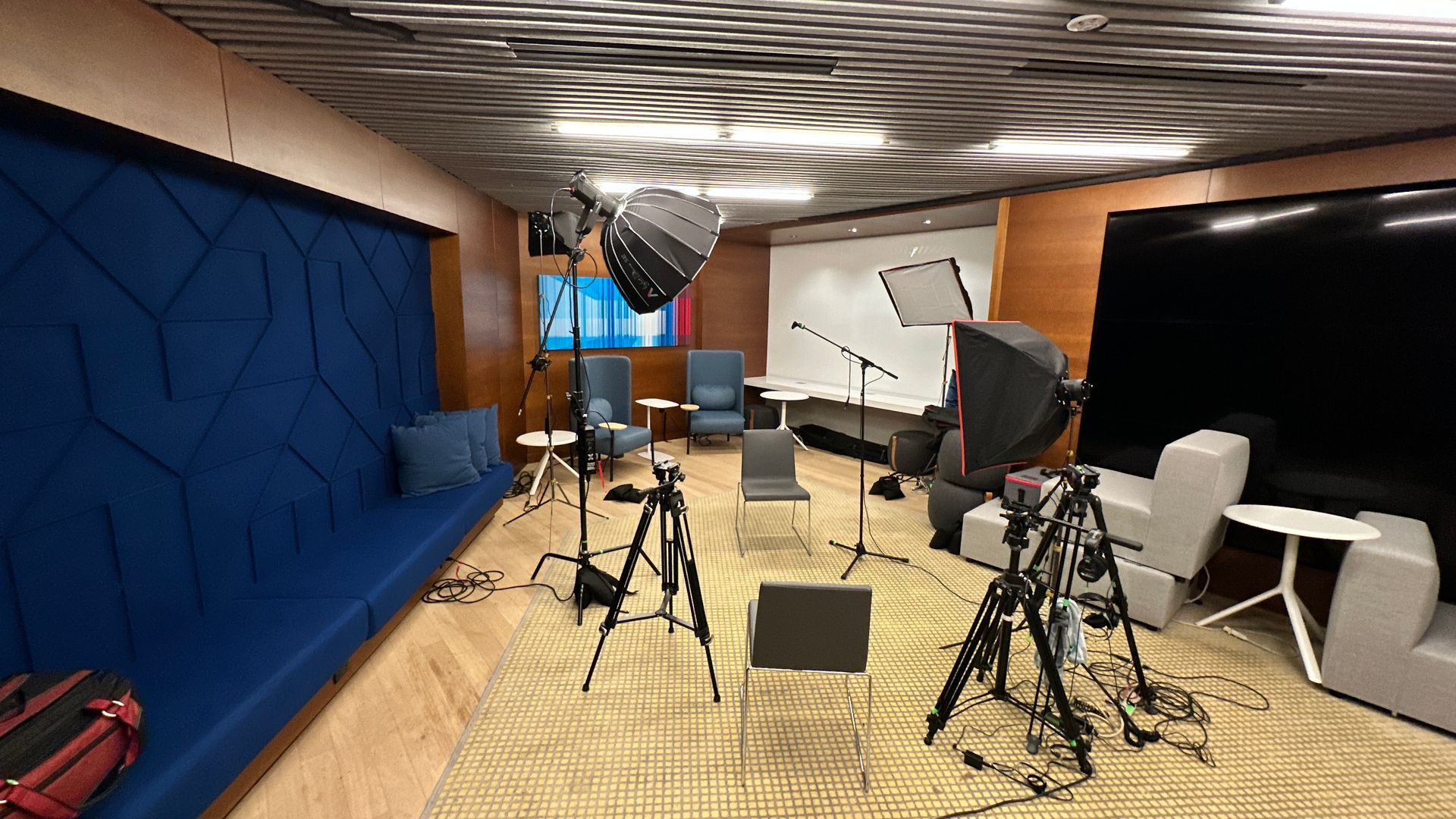Event video Interviews at the Hyatt Regency Crystal City setup