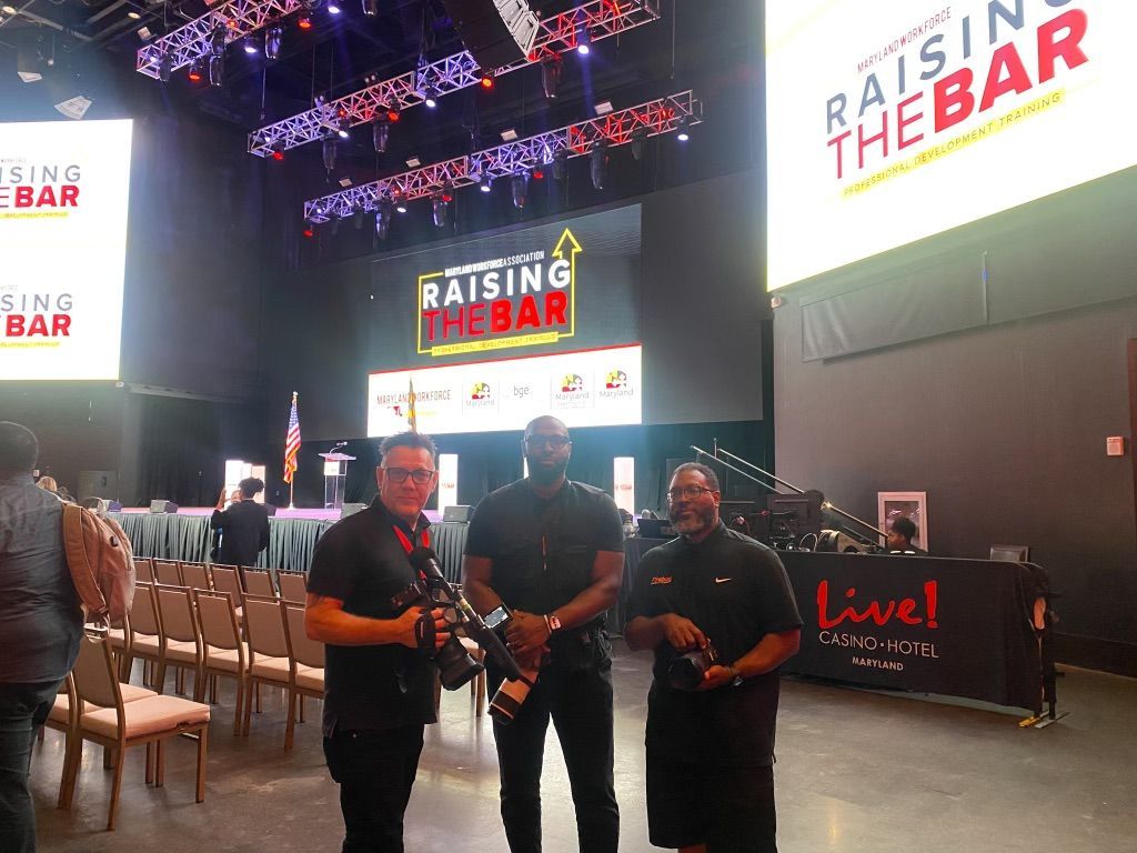 Event videography at Maryland Live Casino in Hanover, MD team wide