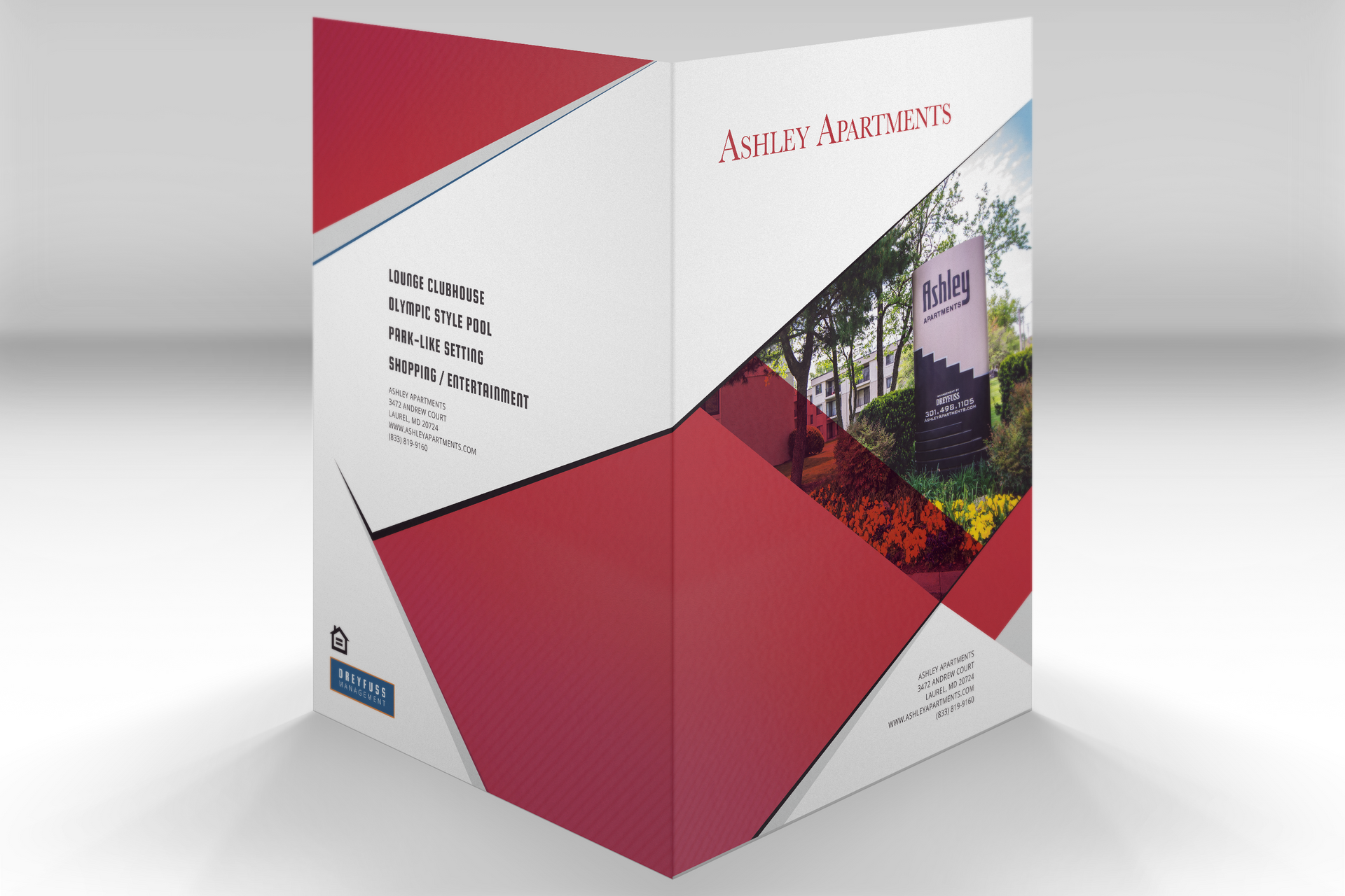 Graphic Design Presentation Folder Ashley Apts up