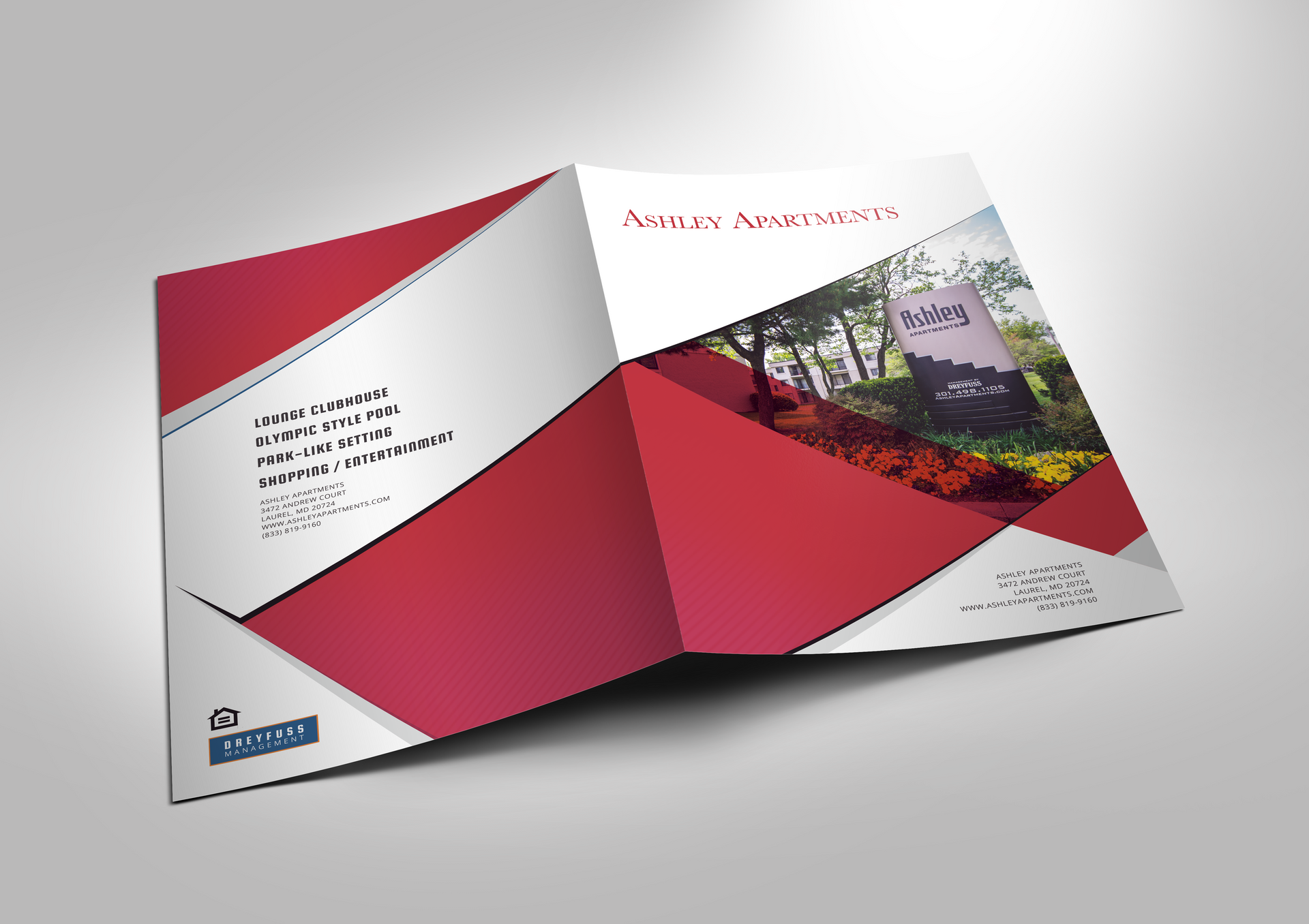 Graphic Design Presentation Folder Ashley Apts