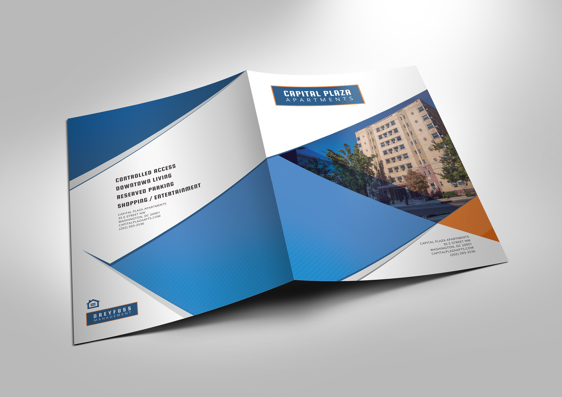 Graphic Design Presentation Folder Capital Plaza