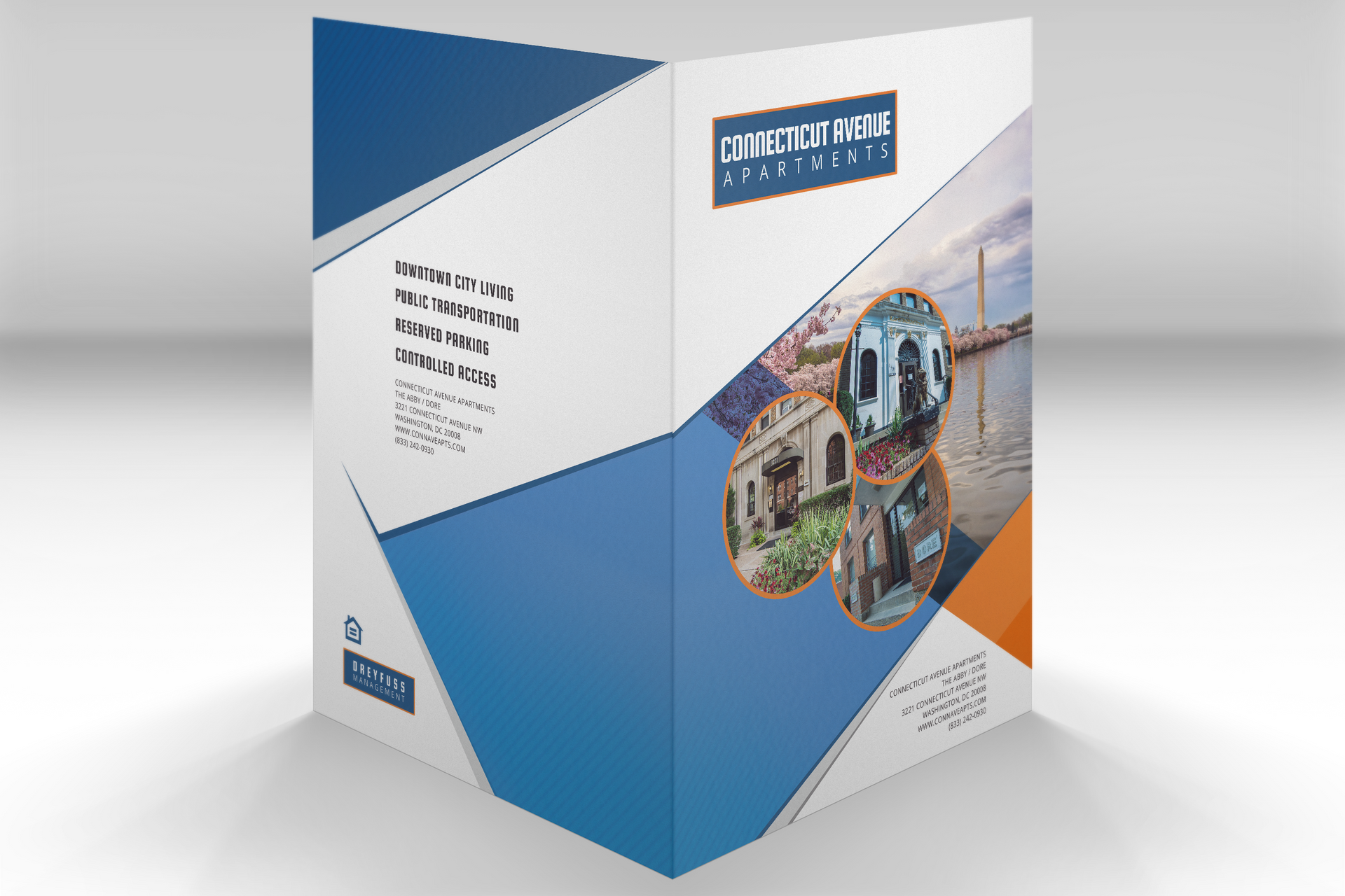 Graphic Design Presentation Folder Conn ave up