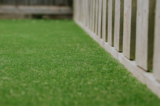 Artificial grass in back garden in Binley Woods, Coventry