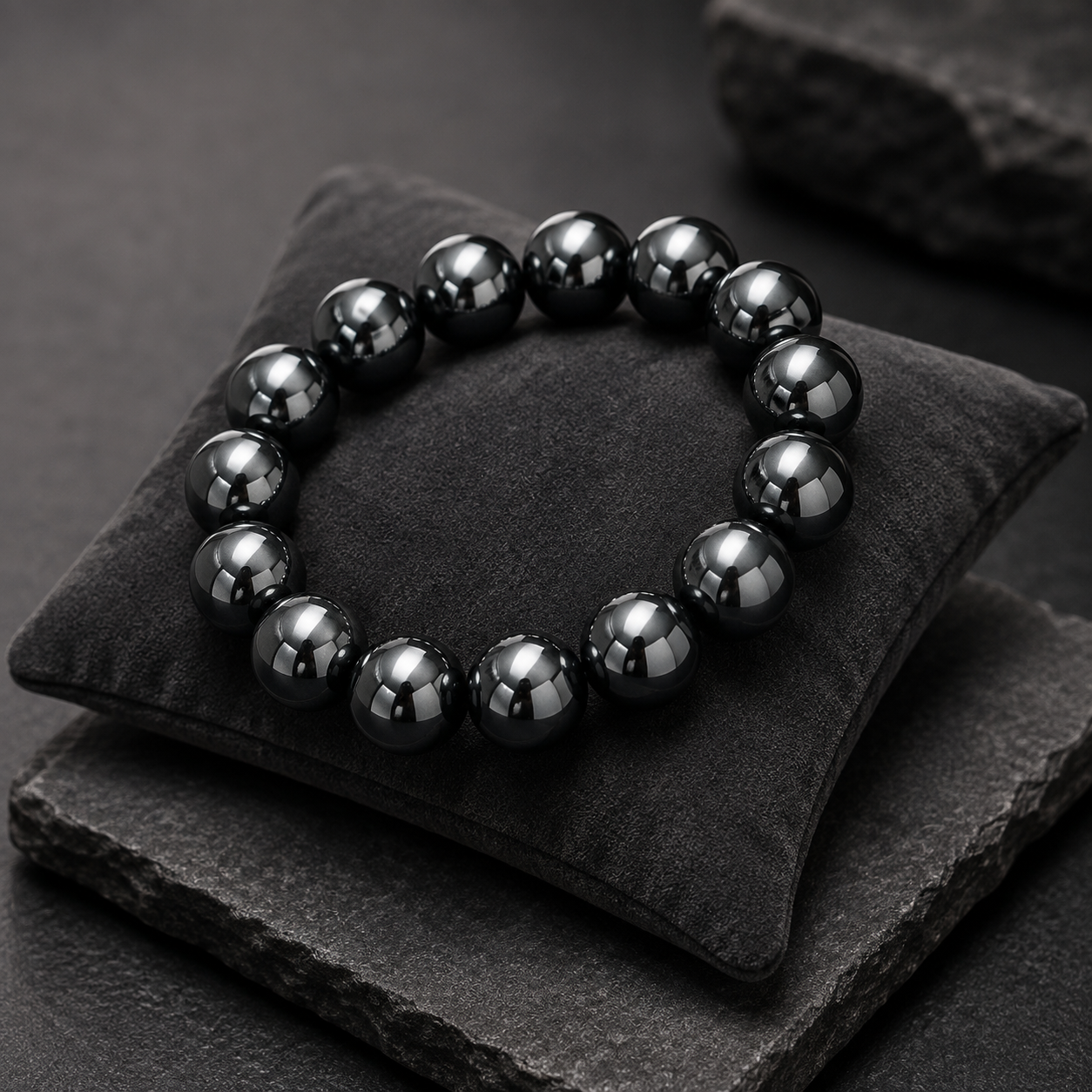 14MM Heavyweight Hematite Bracelet