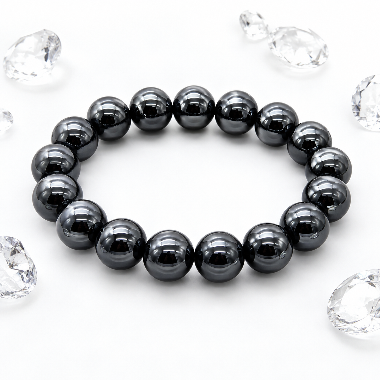 14MM Heavyweight Hematite Bracelet