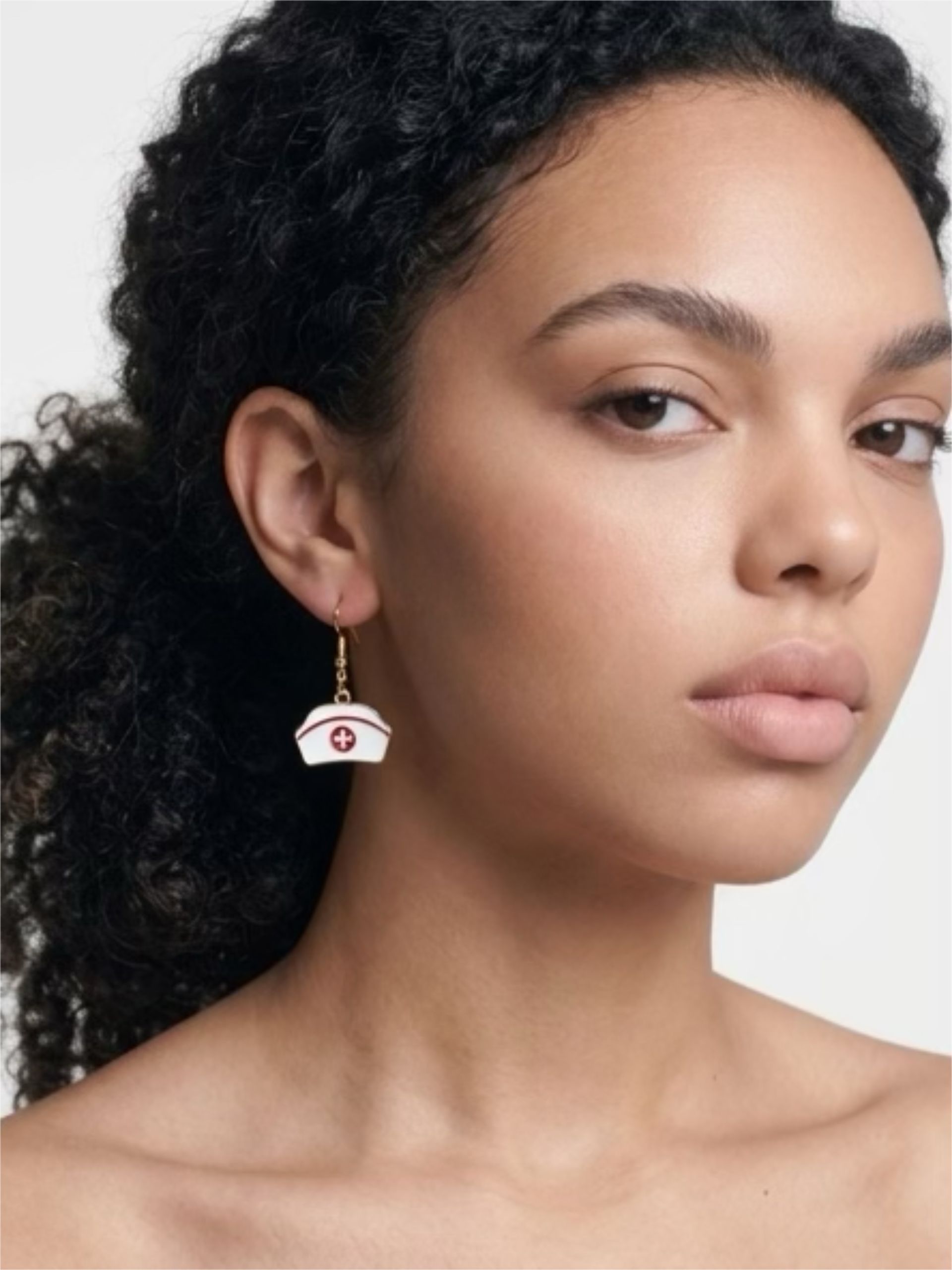 Nurse hat earrings