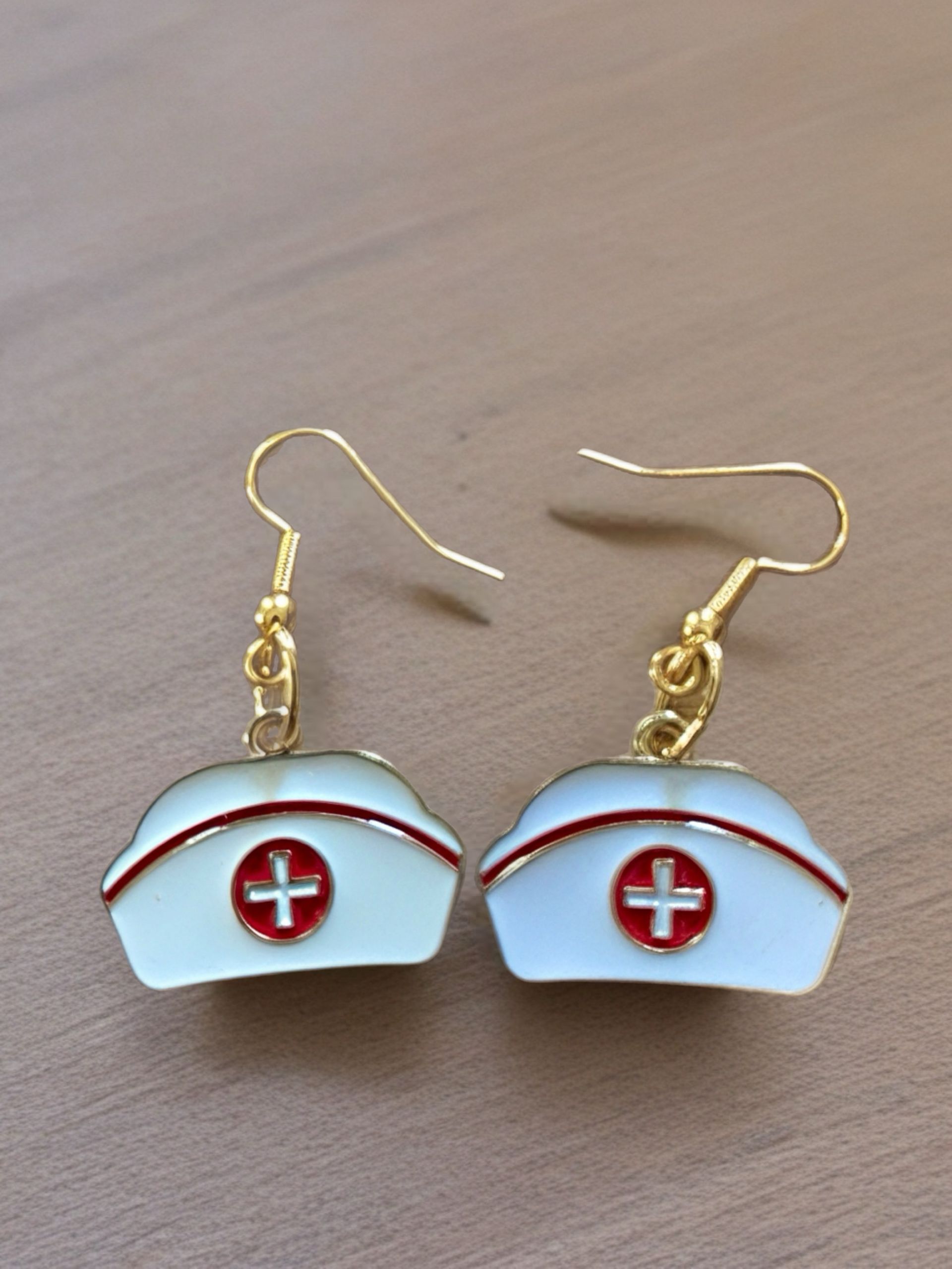Nurse hat earrings