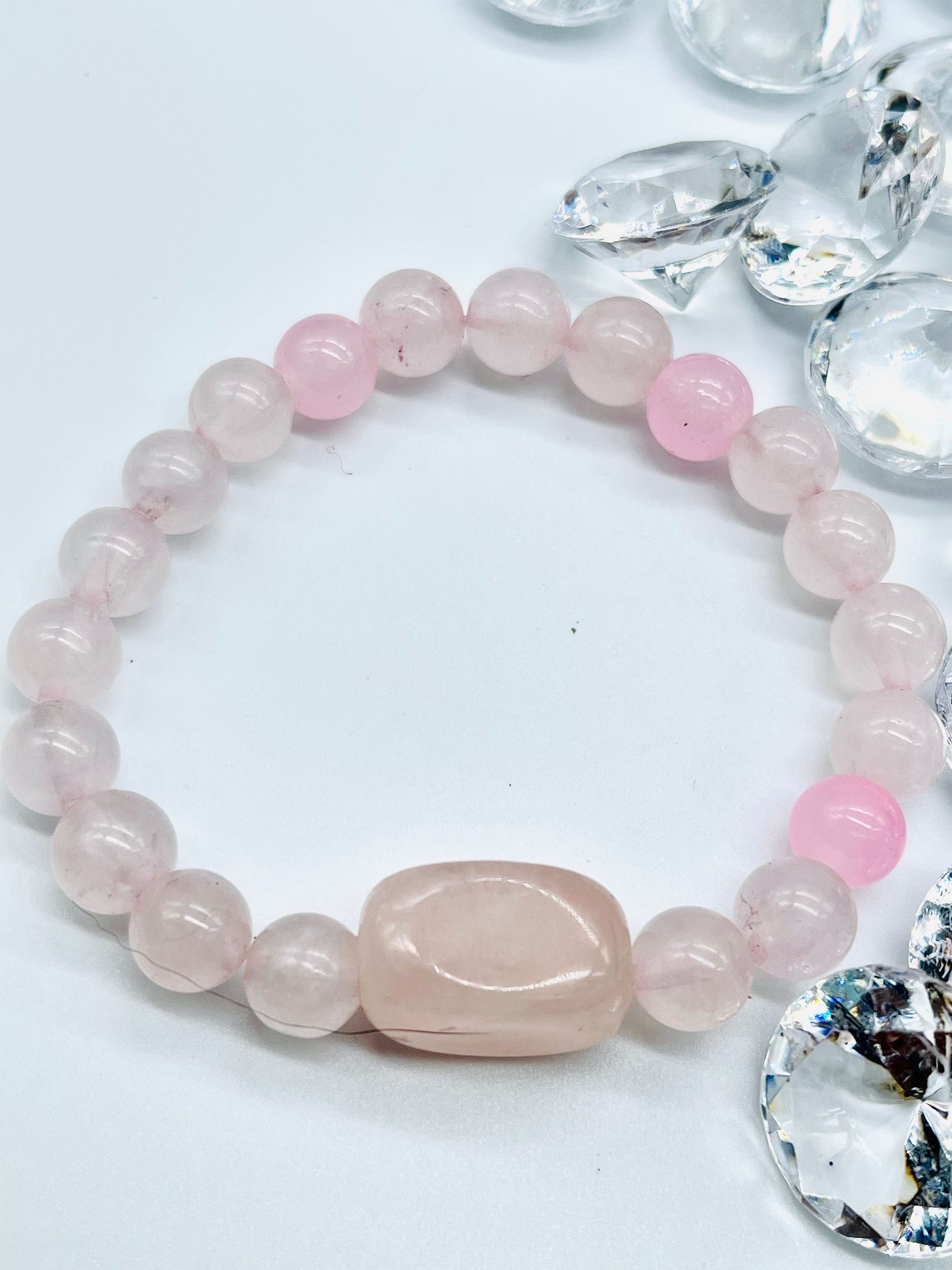 Natural Rose quartz bracelet