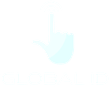 Logo bleu très pâle avec une icône de main et le texte « GLOBEAID » en dessous