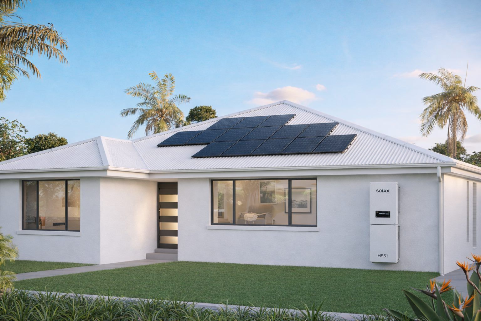 Modern home Solar