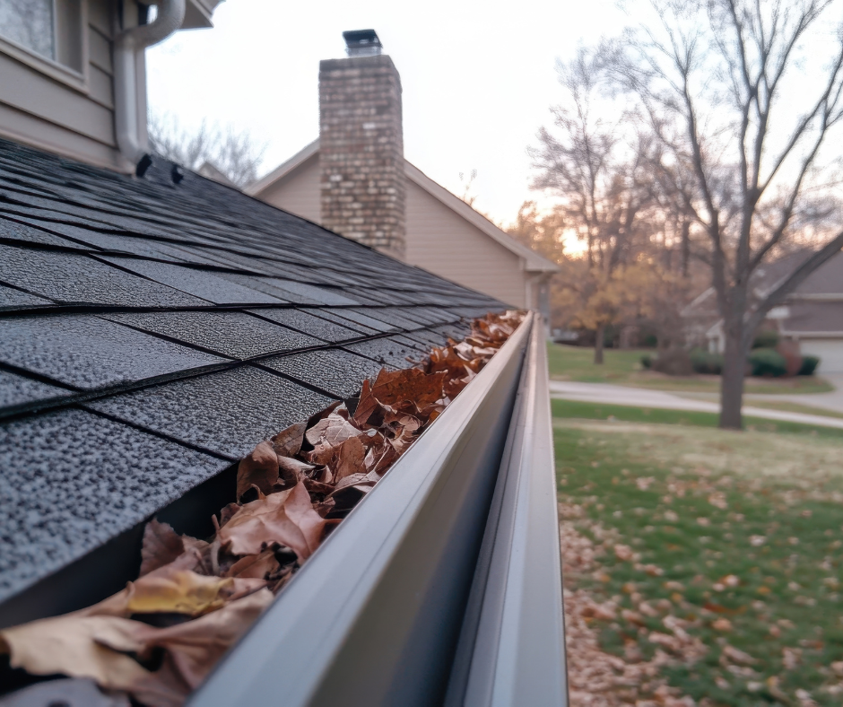 New gutters installed on a home
