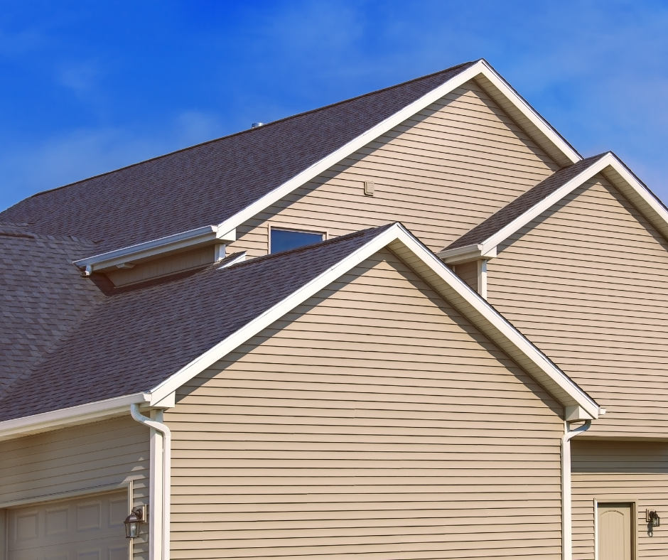 New gutters installed on a home