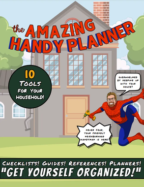 The amazing handy planner has a hero on the cover