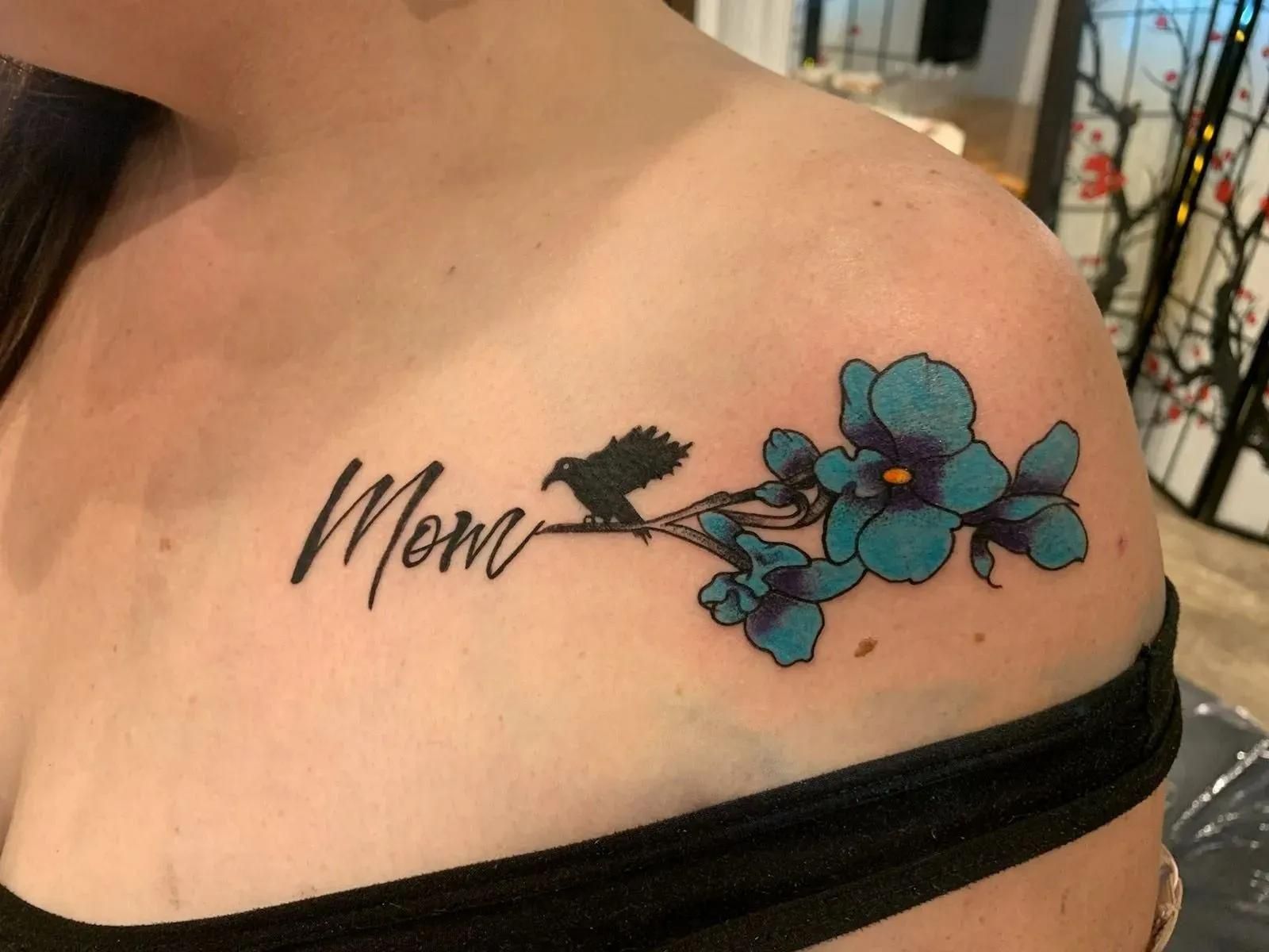 Tattoo on shoulder: