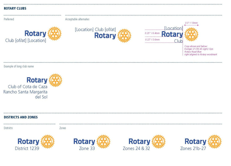 A sheet of paper with the word rotary on it
