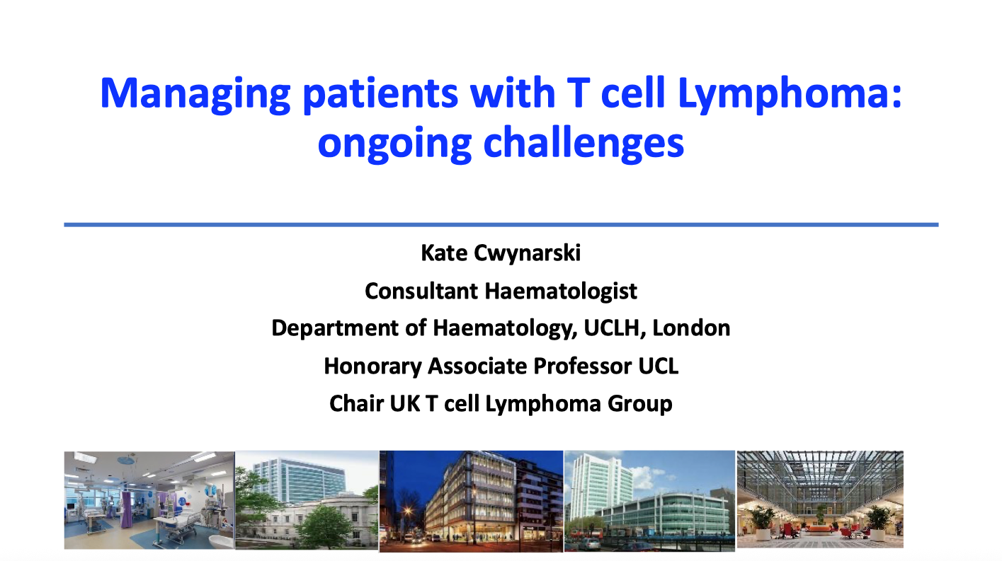 A poster for managing patients with t cell lymphoma