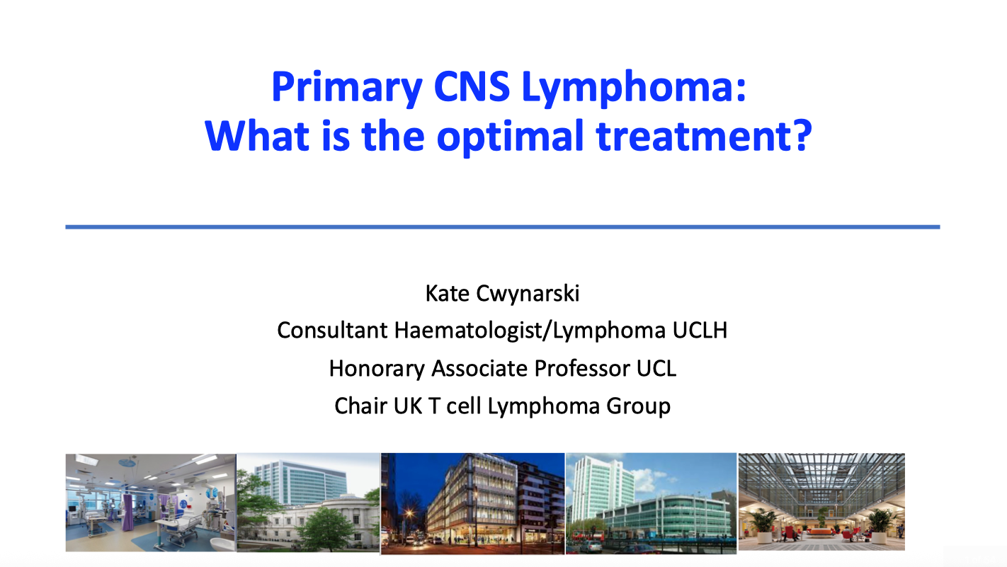 Primary cns lymphoma what is the optimal treatment