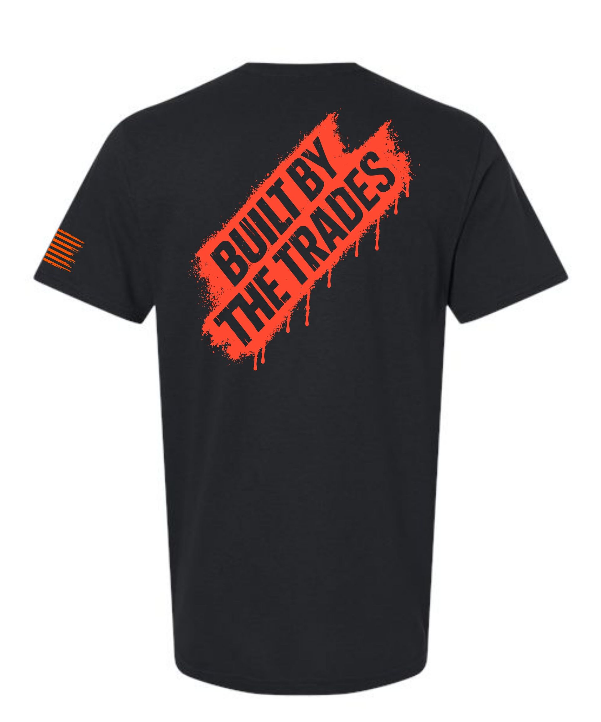 Built by the Trades Victory Orange on Black tee