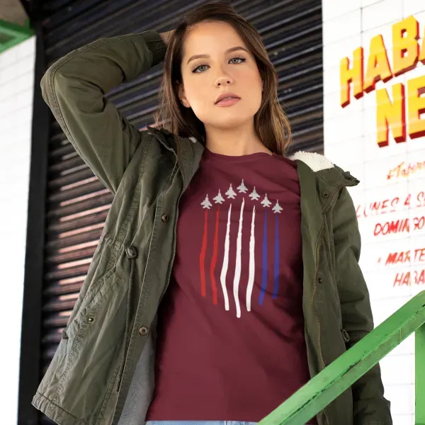 Red White & Blue Jets Graphic Tee