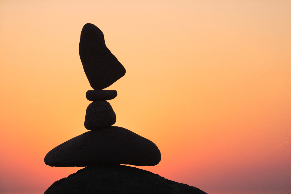 balanced rocks sunset background for Legal Finance
