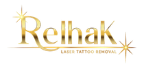 Gold logo: 