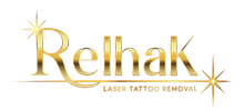 Gold logo: 