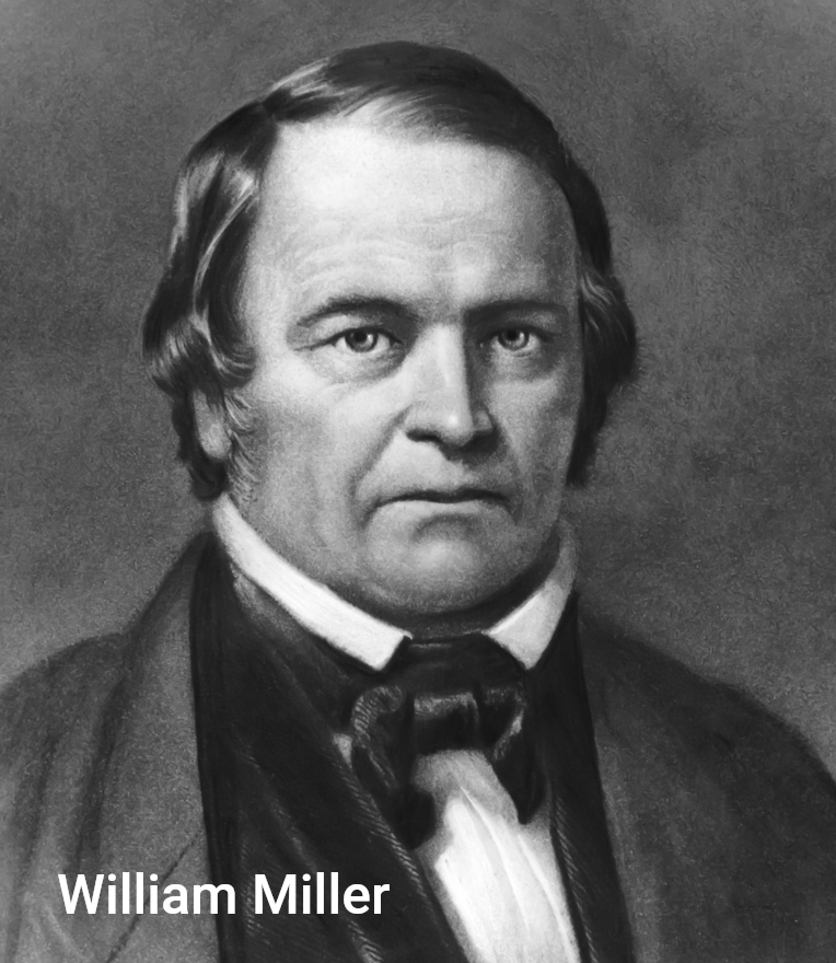 Portrait of William Miller, stern expression, dark hair, wearing a suit and tie.