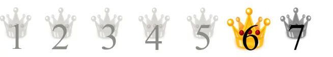 Crowns numbered 1 through 7, with crown number 6 highlighted in gold.