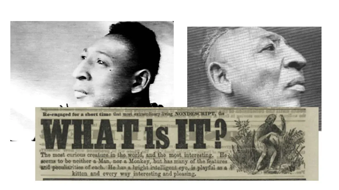 Two profile photos of a man with an article titled 