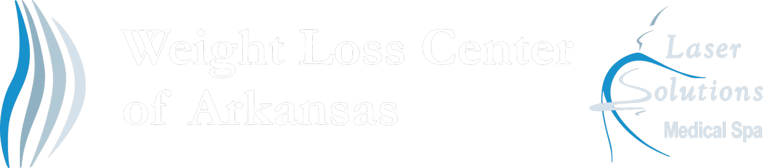 A blue and white logo for a laser clinic.