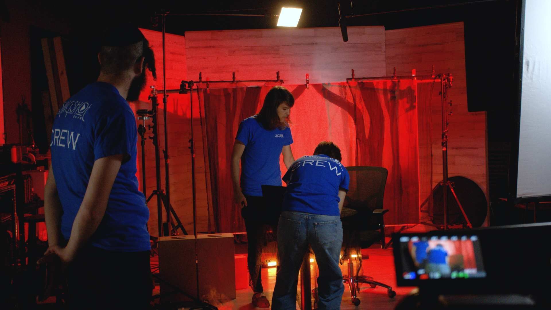 The Slingshot Guys filming a video commercial