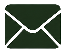 Green envelope icon with white outline, representing email or messaging.